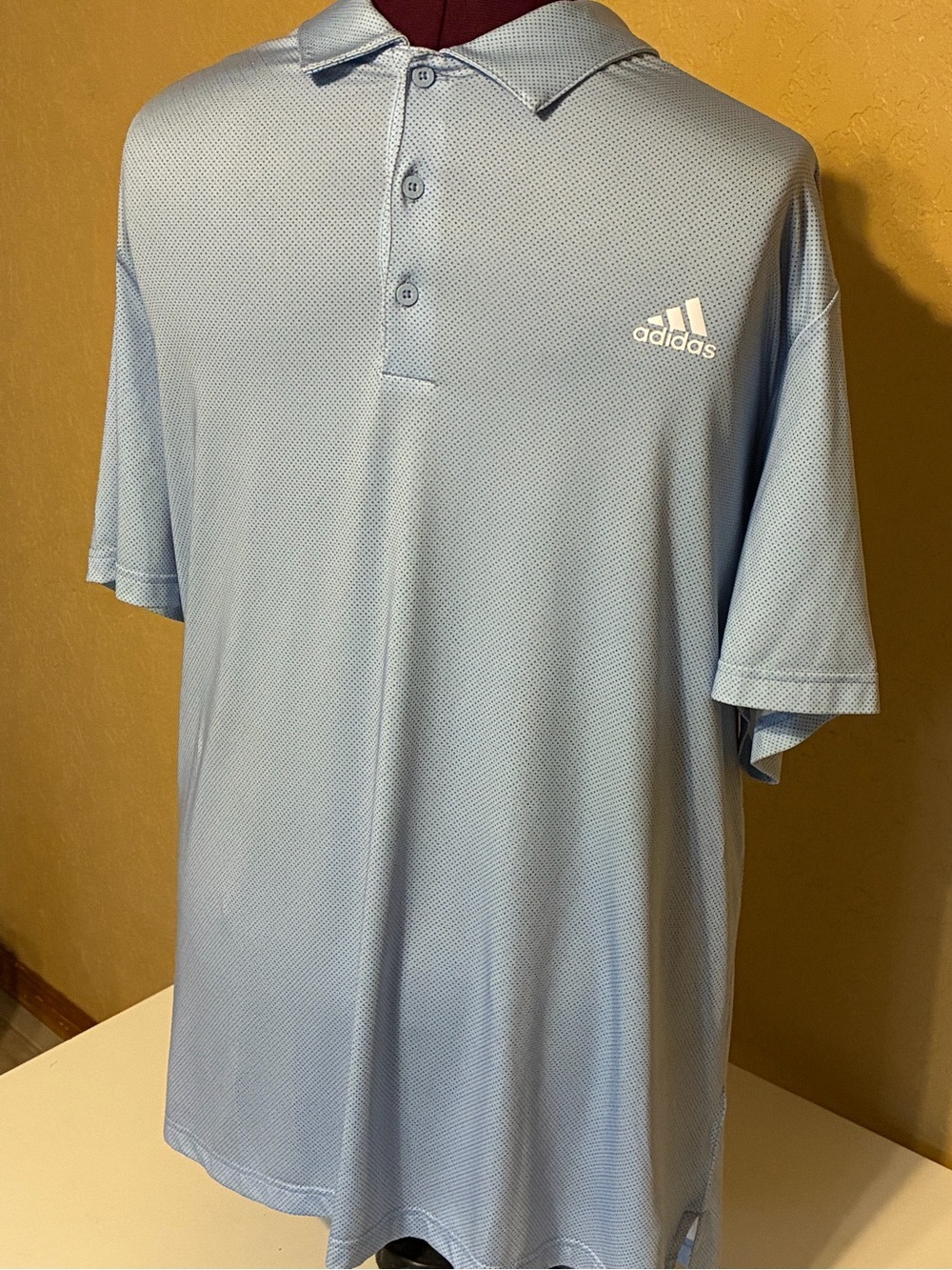 Adidas Men’s Light Blue golf Performance Polo Shirt-NWOT-2XL